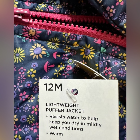Jumping Beans Baby/Toddler Girls Navy/Pink Light Puffer Jacket NWT Vari… - Picture 7 of 7